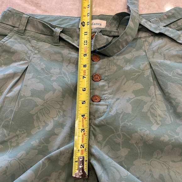 NEW Sundance | Bastille Easy Floral Pants | Green | Paper Bag Waist | Size 4 - Picture 11 of 13